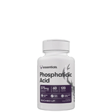 A bottle of Phosphatidic Acid supplement by Bucked Up, with 375mg dosage and 120 capsules per bottle.