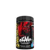 A container of MUTANT GEAAR Complete Essential Amino Acids with a red and black color scheme and a graphic of a skull