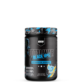 A container of REDCON1 TOTAL WAR BLACK OPS extreme pre workout powder.