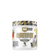 A container of CANTEEN Hydration + Electrolytes Prime Time Punch powder with branding and flavor information on the label.