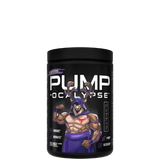 A container of PUMP-OCALYPSE supplement with an illustrated character on the label.
