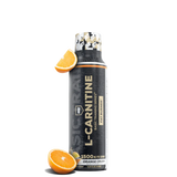 A bottle of REDCON1 L-carnitine supplement with a green apple flavor, prominently displaying the brand and product name with a graphic of green apples on the label.