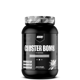 A container of REDCON1 Cluster Bomb carb supplement, which is a performance carbohydrate powder.
