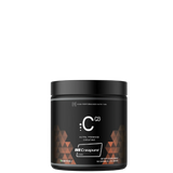 A container of C(2) Ultrapure Premium Creatine by Creapure, with a black and bronze design, indicating it is a high performance nutrition product.