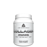 A container of Core Nutritionals Collagen supplements with text indicating it is grass-fed bovine collagen peptides.