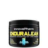 A container of ENDURALEAN by InnovaPharm, which is an endurance enhancing fat loss powder in blueberry lemon ginger flavor.