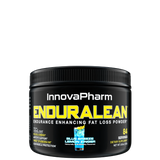 A container of ENDURALEAN by InnovaPharm, which is an endurance enhancing fat loss powder in blueberry lemon ginger flavor.