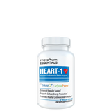 A bottle of Innovapharm Essentials Heart-1, which is a dietary supplement for cardiovascular health.