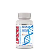 A bottle of Lipocide dietary supplement with 60 capsules, branded by Evogen.