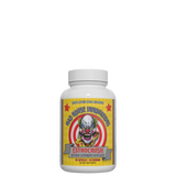 A container of EstroCrush supplement with a colorful label featuring a character and text related to the product's benefits and usage.