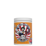 A container of Chaotic Aminos supplement with a cartoon character illustration on the label.