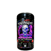 A container of MINDBENDER 6.0 Nootropic High Stim Pre-Workout with Creapure, featuring colorful graphics and text on the label.