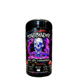 A container of MINDBENDER 6.0 Nootropic High Stim Pre-Workout with Creapure, featuring colorful graphics and text on the label.