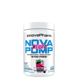 A container of NovaPump Neuro supplement by InnovaPharm with a blackberry mojito flavor, stim-free, with 40 servings.