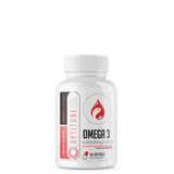 A bottle of Musclesport Omega 3 fish oil supplement with 90 servings, 30 softgels.