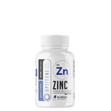 A bottle of Optitune by Musclesport Zinc Gluconate with 90 servings, containing 30mg of zinc per capsule.