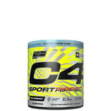 A container of C4 Sport Ripped Pre Workout Powder in Hawaiian Pineapple flavor.