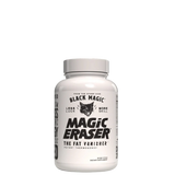 A bottle of Black Magic Supply Magic Eraser, a dietary supplement designed to support weight management and increase energy.