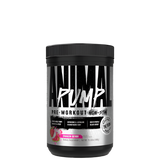A container of Animal Pump Non-Stim pre-workout supplement with a black and pink label, indicating the product is for muscle pump and vascularity support.