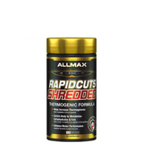 A container of Rapidcuts Shredded Thermogenic Fat Burner by ALLMAX Nutrition.