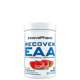 A container of InnovaPharm RECOVER EAA in Watermelon Gummy Candy flavor, with a white background.