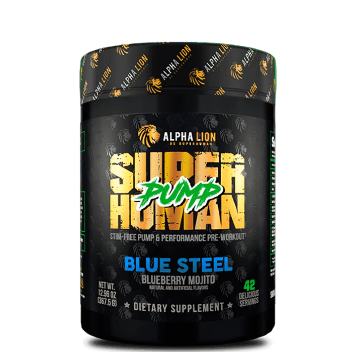 Supplement facts panel with pump-boosting ingredients