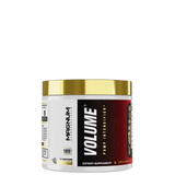 A container of Magnum Volume Capsules, which is a dietary supplement with red and white labeling.