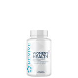 A bottle of Revive Supplements Women's Health multivitamin capsules.