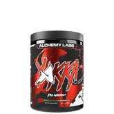 A container of YAKKA High Stim Pre-Workout supplement with a predominantly red and black design, featuring the brand name and the words 'Pre-Workout'.