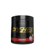 Container of OxyShred Hardcore pre-workout supplement in Grape Bubblegum flavor