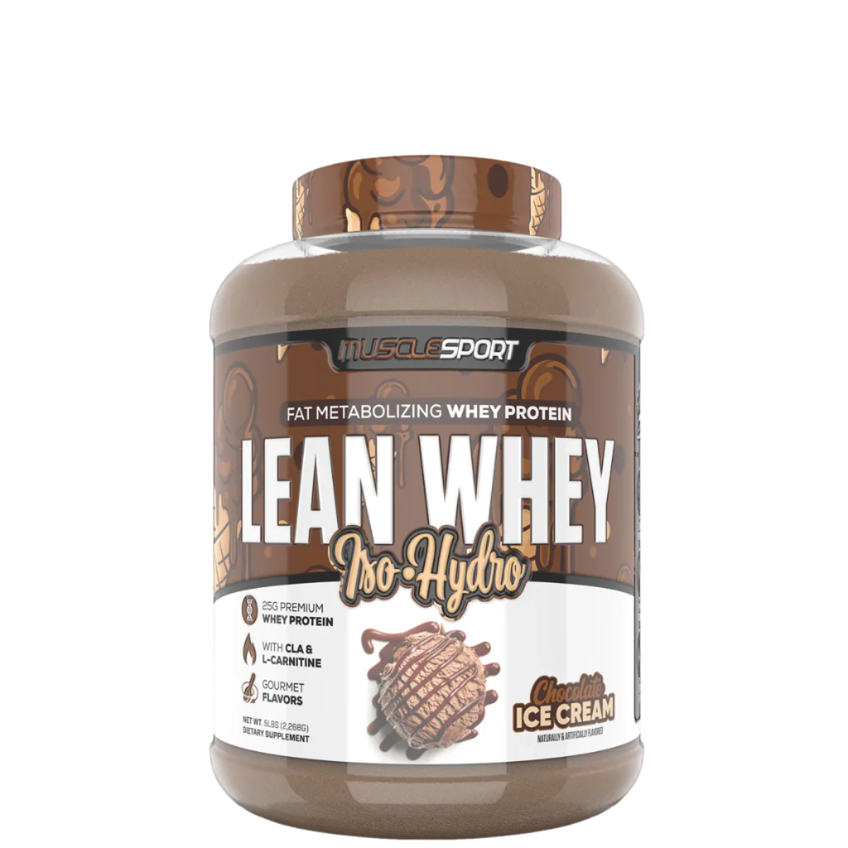 Lean Whey Iso‑Hydro Gourmet Protein by Get Wheysted – 5 lb tub