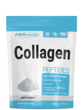 A package of PEScience Collagen Peptides, with visual emphasis on the product's benefits for skin, joint, and bone support.
