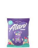A package of Alani Gummi gummy bears with a pink background featuring images of the gummy bears in different flavors such as watermelon, grape, and fruit punch.