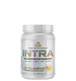 A container of Core Nutritionals INTRA Full Spectrum Intraworkout supplement, with a white background.