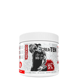 A container of Crea-TEN 10-in-1 Creatine supplement with a graphic of a person lifting weights and text detailing the product's benefits.
