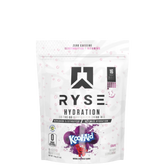 A sealed pouch of RYSE Hydration sticks with a label showing the brand logo, the flavor 'Kool-Aid', and additional product information.