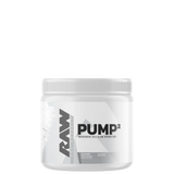 A container of Raw PUMP2 supplement powder.