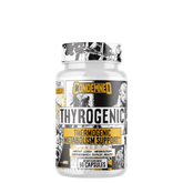 A container of Condemned Labz Thyrogenic dietary supplement with 60 capsules, emphasizing metabolism support.