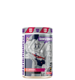A container of Transformers Energon supplement, featuring character illustrations and branding elements from the Transformers franchise.