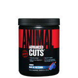 A container of Animal Cuts Powder with Strawberry Watermelon flavor, which is a dietary supplement for fat burning and muscle definition.