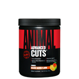 A container of Animal Cuts Powder with Strawberry Watermelon flavor, which is a dietary supplement for fat burning and muscle definition.
