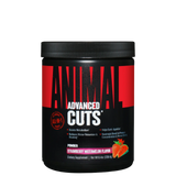 A container of Animal Cuts Powder with Strawberry Watermelon flavor, which is a dietary supplement for fat burning and muscle definition.