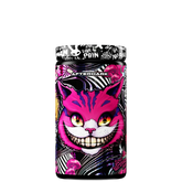 Container of AfterDark Void Pre-Workout with a colorful design featuring a cat's face