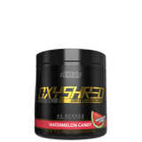 Container of OxyShred Hardcore pre-workout supplement in Grape Bubblegum flavor