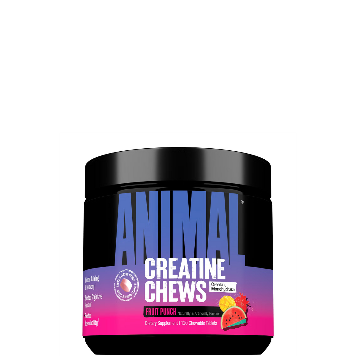 Animal Creatine Chews - 120 Chewable Tablets (30 Servings)