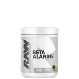 A container of RAW Beta Alanine supplement powder.