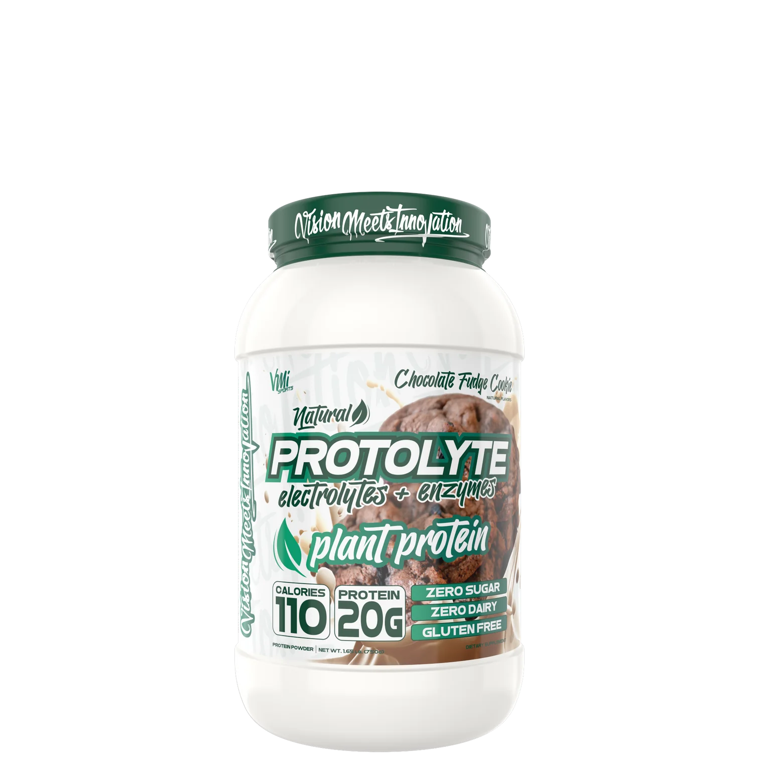 protolyte Plant-Based Protein tub with fresh ingredients