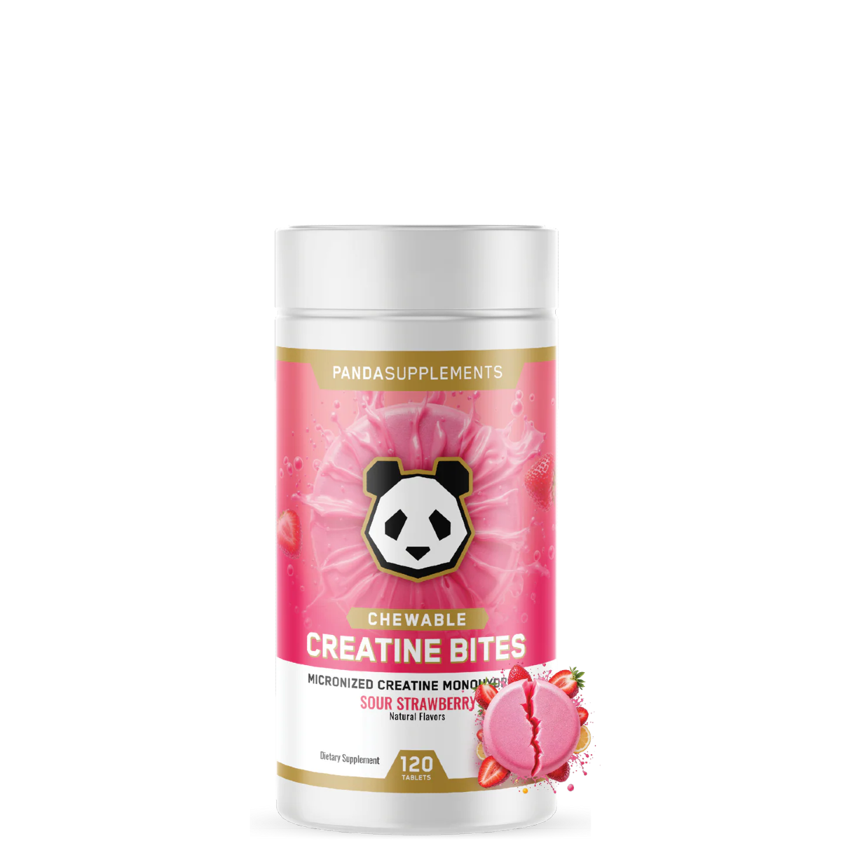 Panda Supps - Creatine Bites (Chewable Candy) (5G) (30 Servings)&nbsp;