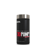 A container of 3D PUMP UNLEASHED by Nutrabio, a muscle pump catalyst supplement.