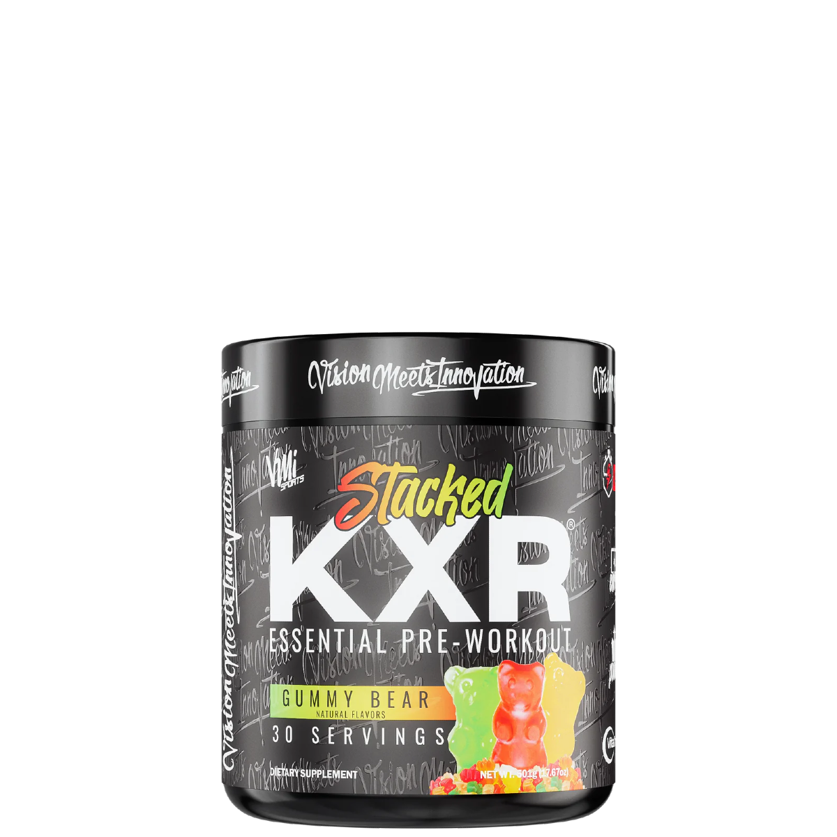 VMI Sports KXR Stacked Pre-Workout Powder – 200mg Caffeine, Citrulline Malate, Beta-Alanine